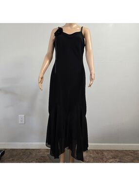 Vintage Evan Picon Elegant Black Evening Dress
